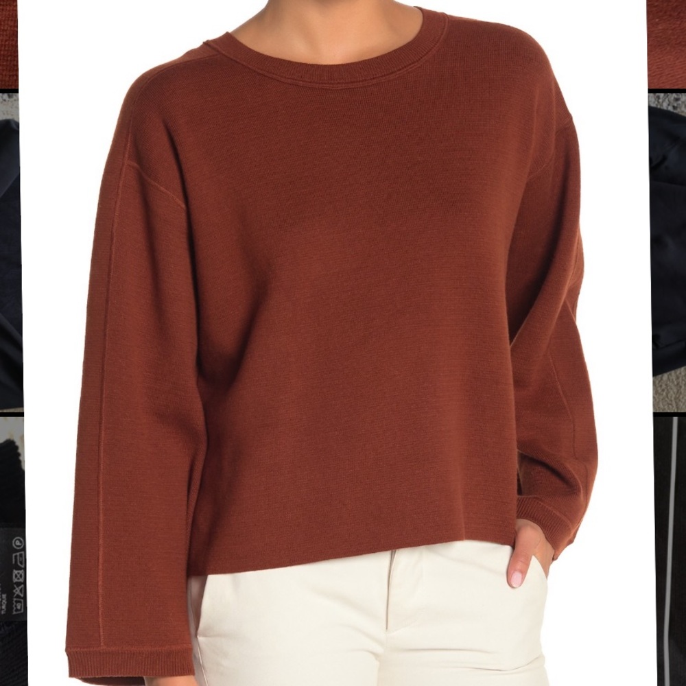 Vince dolman sleeve crop sweater size S